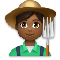 Man Farmer- Medium-Dark Skin Tone emoji on LG